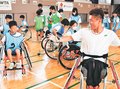 ２８年の「ロスパラ」上市から目指す　車いすテニスの笹島さん、母校で夢を諦めない大切さ語る