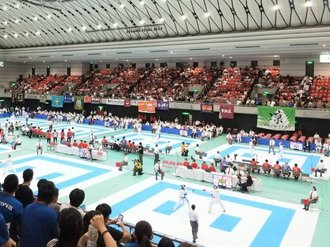 がんばる我が子を応援！空手 全中大会へ
