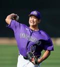 ロッキーズ菅野がキャンプイン