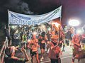 雄山山頂へ２８０人力走　立山登山マラニック
