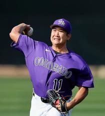ロッキーズ菅野がキャンプイン