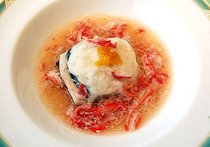 タイのカブラ蒸し　カニあんかけ