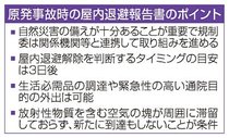 原発事故の屋内退避解除は３日後判断　規制委報告書、能登地震踏まえ