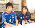 海外サッカー体験へ抱負　黒部の山本・濱野君