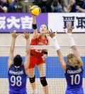 バレー日本女子、フランスに快勝