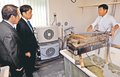 ウニ養殖実験に役立てて　県内外４ロータリークラブ、氷見高へ精製装置贈る