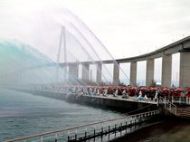 防災へ決意新た　射水で消防出初め式