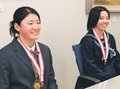 「来年は２冠」飛躍誓う　スキー全国優勝の上野香晴と準優勝の朱里姉妹