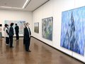 表現多彩 力作並ぶ　県民会館で県洋画連盟展開幕