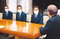 Ｊ２昇格へ補強に力　左伴社長ら知事に報告