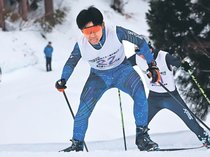 柳瀬秋（大沢野）、執念のスパート　県中学スキー距離男子フリー