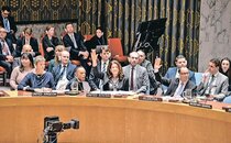 安保理、ウクライナ「紛争終結」初決議　米国提案、ロシア批判避ける