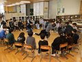 新しい学校生活楽しみ　富山・浜黒崎小と大広田小の児童計３００人が４月統合に向け交流会