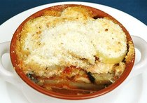 フクラギといろいろ野菜のオーブン焼き　ミルフィーユ仕立て