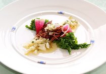 タルイカのマリネ　ラビゴットソース