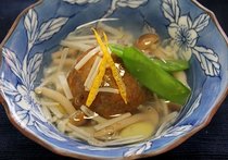 レンコン団子の五目あんかけ