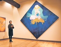 ＜Ｖｉｅｗ＞「現代日本画 尾崎真理　ｍｉｎｄ’ｓ ｅｙｅ－心のままに－」（朝日町ふるさと美術館）<br />驚きに満ちた世界　現実の風景に巨大生物