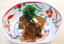 サバのみそ煮　かもじ大葉