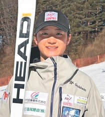 上野香（富山第一高）３位　ＦＩＳスキー女子大回転