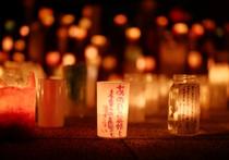 被災地で犠牲者悼む光のイベント