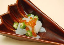 オクラとイカ合い混ぜ