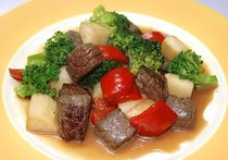 牛肉と長芋のステーキ