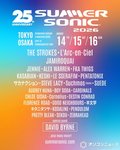 サマソニ、第1弾アーティスト発表　ヘッドライナーはTHE STROKESとL’Arc-en-Ciel　JAMIROQUAI、DAVID BYRNE、サカナクションらも出演