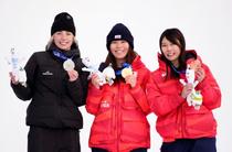 スノボ女子深田が金、村瀬心が銅