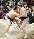 朝乃山、初日から３連勝　大相撲初場所３日目