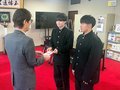 被災地支援や防災対策に役立てて　滑川高の模擬会社「滑商」と取引先企業、市に寄付