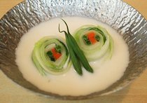 ロール白菜巻き豆乳仕立て