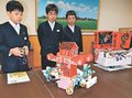 創造コンテスト全国大会へ意気込み　砺波・少年少女発明クラブ、市役所で壮行会