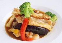 ポークの黒酢ソテー