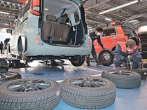 タイヤ交換急ピッチ　県内、３日夜から平野部でも降雪予想