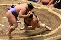 朝乃山、黒星発進　大相撲初場所初日
