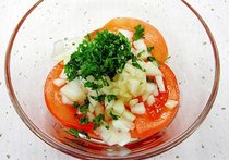 ポン酢でトマトのごちそうサラダ