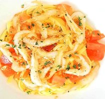 シロエビのアーリオ・オーリオ・ペペロンチーノ