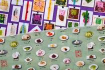 漬物デザインのコラボ生地