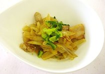 ダイコンのショウガじょうゆいため