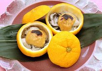 カキのユズ釜焼き