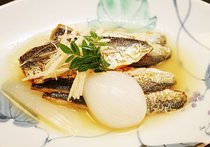 焼きイワシのみそひたし