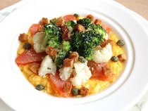 サーモンとスクランブルエッグのグラタン風