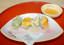 夏野菜はさみ揚げ