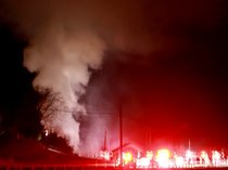 氷見で建物火災、約１時間半後に鎮火（１６日夜）