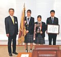 女子ハンド２冠目指す　射水出身の高岡向陵高２選手、市長に全国Ｖ報告