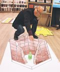３Ｄアート見に来て　錯視師の沢田さん、１０日から高岡で作品展