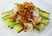 ゆで豚のピリ辛