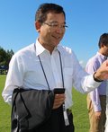 「まちなかスタジアム」期待　来県した村井満Ｊリーグチェアマンに聞く