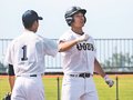 着実得点、魚津快勝　連合チーム下す　夏の高校野球富山大会