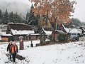 相倉合掌集落（南砺）雪化粧　今シーズン初